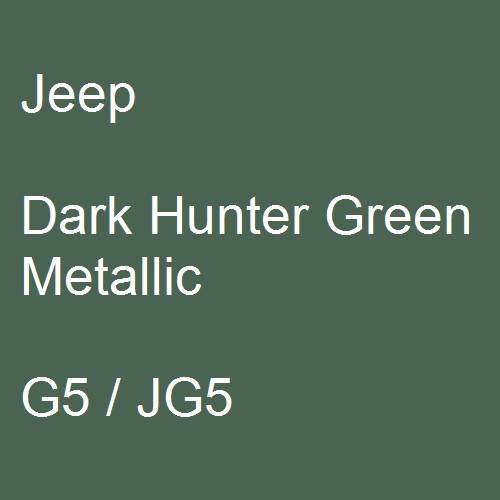 Jeep, Dark Hunter Green Metallic, G5 / JG5.